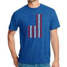 Load image into Gallery viewer, Heart Flag - Men&#39;s Premium Blend Word Art T-Shirt