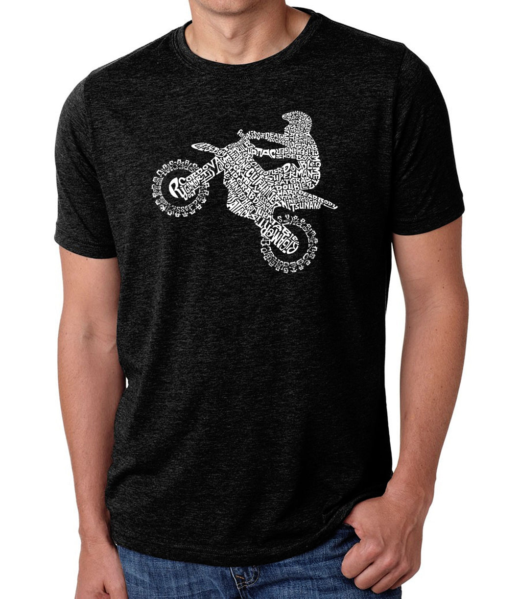 FMX Freestyle Motocross - Men's Premium Blend Word Art T-Shirt