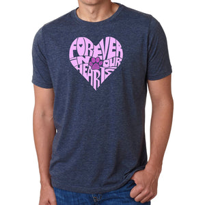 Forever In Our Hearts - Men's Premium Blend Word Art T-Shirt