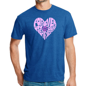 Forever In Our Hearts - Men's Premium Blend Word Art T-Shirt
