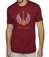 Load image into Gallery viewer, LYRICS TO FREE BIRD - Men&#39;s Premium Blend Word Art T-Shirt