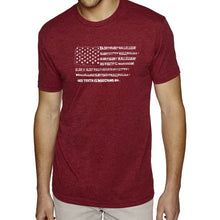 Load image into Gallery viewer, Glory Hallelujah Flag  - Men&#39;s Premium Blend Word Art T-Shirt
