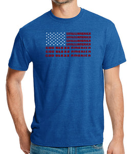 God Bless America - Men's Premium Blend Word Art T-Shirt