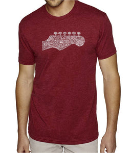 Guitar Head - Men's Premium Blend Word Art T-Shirt