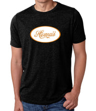 Load image into Gallery viewer, HAWAIIAN ISLAND NAMES &amp; IMAGERY - Men&#39;s Premium Blend Word Art T-Shirt