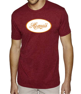 HAWAIIAN ISLAND NAMES & IMAGERY - Men's Premium Blend Word Art T-Shirt