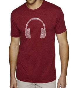 63 DIFFERENT GENRES OF MUSIC - Men's Premium Blend Word Art T-Shirt