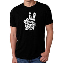 Load image into Gallery viewer, Peace Out  - Men&#39;s Premium Blend Word Art T-Shirt