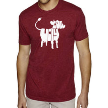 Load image into Gallery viewer, Holy Cow  - Men&#39;s Premium Blend Word Art T-Shirt