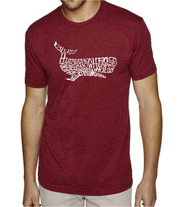 Humpback Whale - Men's Premium Blend Word Art T-Shirt