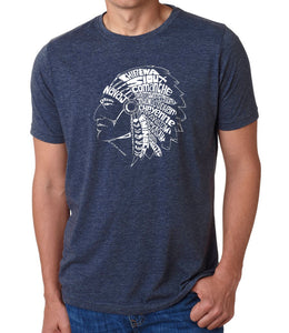 POPULAR NATIVE AMERICAN INDIAN TRIBES - Men's Premium Blend Word Art T-Shirt