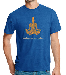 Inhale Exhale - Men's Premium Blend Word Art T-Shirt
