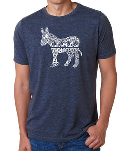 I Vote Democrat - Men's Premium Blend Word Art T-Shirt