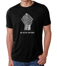 Load image into Gallery viewer, No Justice, No Peace - Men&#39;s Premium Blend Word Art T-Shirt