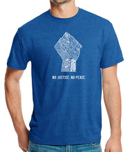 Load image into Gallery viewer, No Justice, No Peace - Men&#39;s Premium Blend Word Art T-Shirt