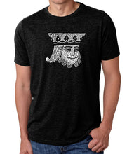 Load image into Gallery viewer, King of Spades - Men&#39;s Premium Blend Word Art T-Shirt