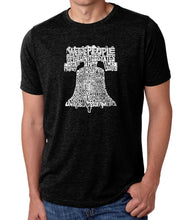 Load image into Gallery viewer, Liberty Bell - Men&#39;s Premium Blend Word Art T-Shirt