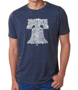 Liberty Bell - Men's Premium Blend Word Art T-Shirt