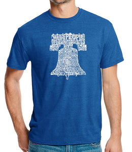 Liberty Bell - Men's Premium Blend Word Art T-Shirt