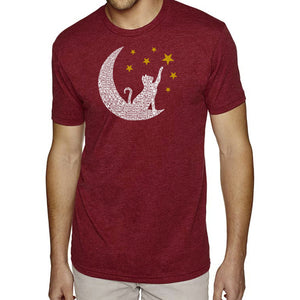 Cat Moon - Men's Premium Blend Word Art T-Shirt