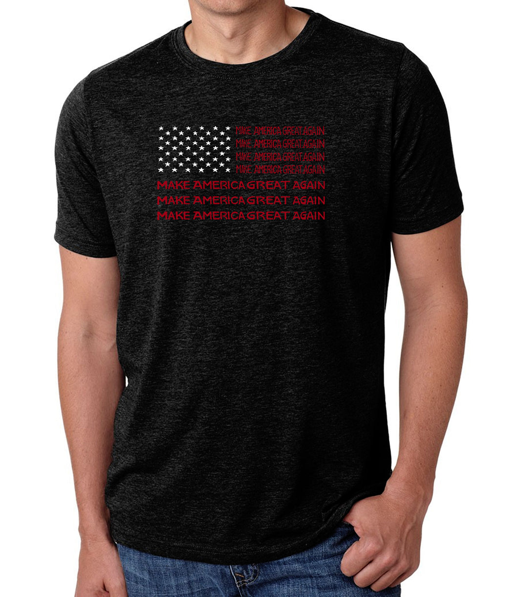 Maga Flag - Men's Premium Blend Word Art T-Shirt