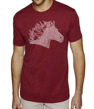 Load image into Gallery viewer, Horse Mane - Men&#39;s Premium Blend Word Art T-Shirt