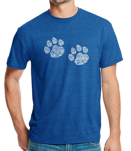Meow Cat Prints - Men's Premium Blend Word Art T-Shirt