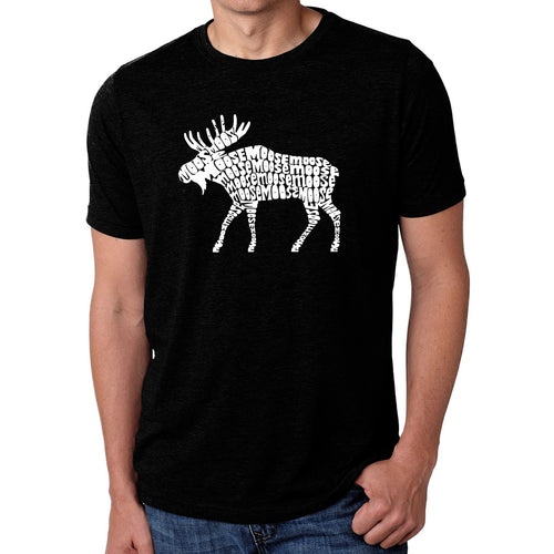 Moose  - Men's Premium Blend Word Art T-Shirt