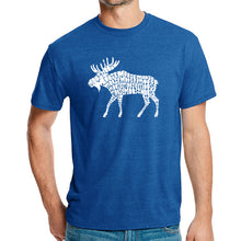 Load image into Gallery viewer, Moose  - Men&#39;s Premium Blend Word Art T-Shirt