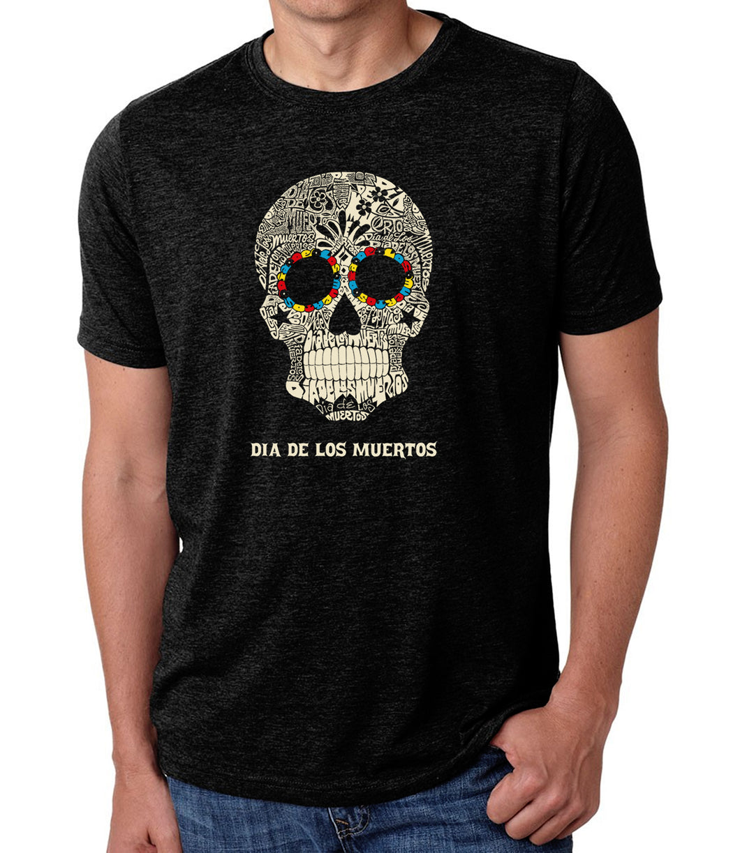 Dia De Los Muertos - Men's Premium Blend Word Art T-Shirt
