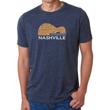 Load image into Gallery viewer, Nashville Guitar - Men&#39;s Premium Blend Word Art T-Shirt