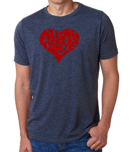 All You Need Is Love - Men's Premium Blend Word Art T-Shirt