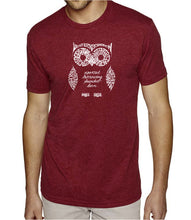 Load image into Gallery viewer, Owl - Men&#39;s Premium Blend Word Art T-Shirt