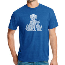 Load image into Gallery viewer, Dogs and Cats  - Men&#39;s Premium Blend Word Art T-Shirt