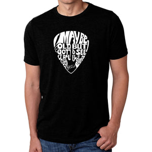 Guitar Pick  - Men's Premium Blend Word Art T-Shirt