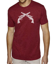 Load image into Gallery viewer, CROSSED PISTOLS - Men&#39;s Premium Blend Word Art T-Shirt