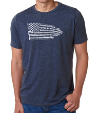 Load image into Gallery viewer, Pledge of Allegiance Flag - Men&#39;s Premium Blend Word Art T-Shirt