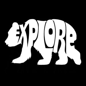 Explore - Small Word Art Tote Bag