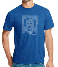 Load image into Gallery viewer, EDGAR ALLAN POE THE RAVEN - Men&#39;s Premium Blend Word Art T-Shirt