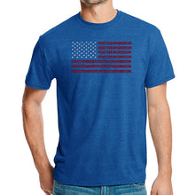 Load image into Gallery viewer, Proud To Be An American - Men&#39;s Premium Blend Word Art T-Shirt