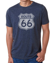 Load image into Gallery viewer, CITIES ALONG THE LEGENDARY ROUTE 66 - Men&#39;s Premium Blend Word Art T-Shirt
