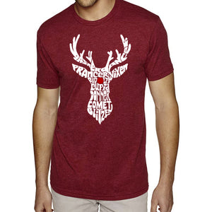 Santa's Reindeer  - Men's Premium Blend Word Art T-Shirt