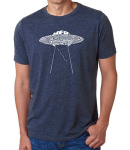 Flying Saucer UFO - Men's Premium Blend Word Art T-Shirt