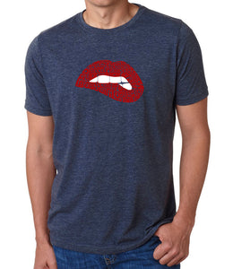 Savage Lips - Men's Premium Blend Word Art T-Shirt