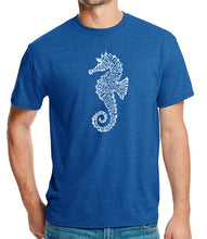 Load image into Gallery viewer, Types of Seahorse - Men&#39;s Premium Blend Word Art T-Shirt