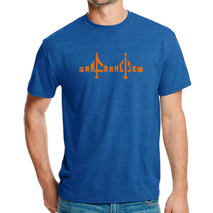 San Francisco Bridge  - Men's Premium Blend Word Art T-Shirt