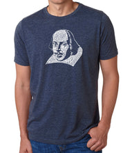 Load image into Gallery viewer, THE TITLES OF ALL OF WILLIAM SHAKESPEARE&#39;S COMEDIES &amp; TRAGEDIES - Men&#39;s Premium Blend Word Art T-Shirt
