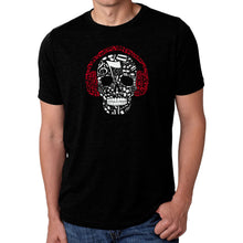 Load image into Gallery viewer, Music Notes Skull  - Men&#39;s Premium Blend Word Art T-Shirt