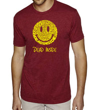 Load image into Gallery viewer, Dead Inside Smile - Men&#39;s Premium Blend Word Art T-Shirt
