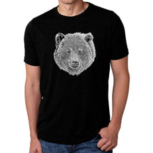 Load image into Gallery viewer, Bear Face  - Men&#39;s Premium Blend Word Art T-Shirt
